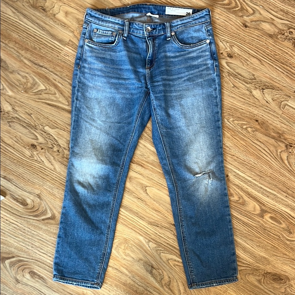 Rag & Bone Dre Low Rise Slim Boyfriend Jeans